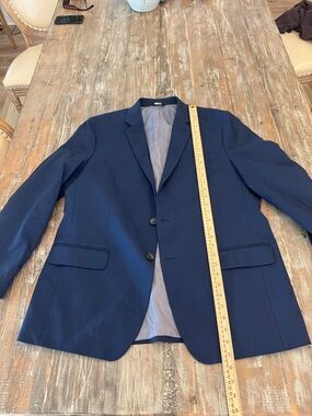 Haggar Navy Two-Button Sport Coat